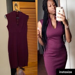 Medium eggplant colored fashion nova dress